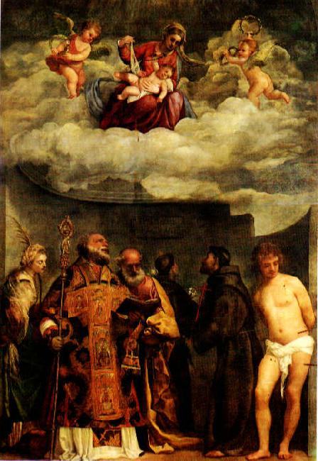 TIZIANO Vecellio Madonna of Frari dg oil painting picture